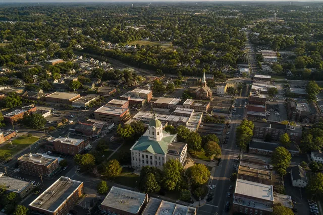 Monroe NC aerial view
