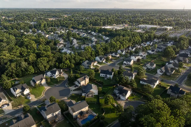 Stallings NC aerial view